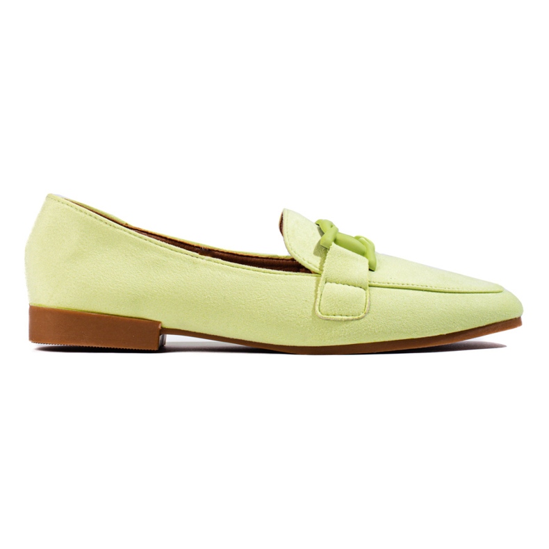 Mocasines mujer Shelovet en ante verde
