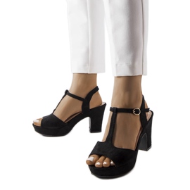 Sandalias bloque Tearlach en negro