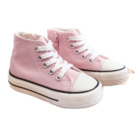 FR1 Zapatillas Altas Infantiles Cremallera Filemón Rosa Claro rosado