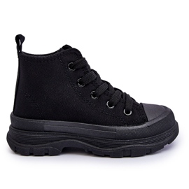 FR1 Deportivas Altas Infantiles Black Freeze negro