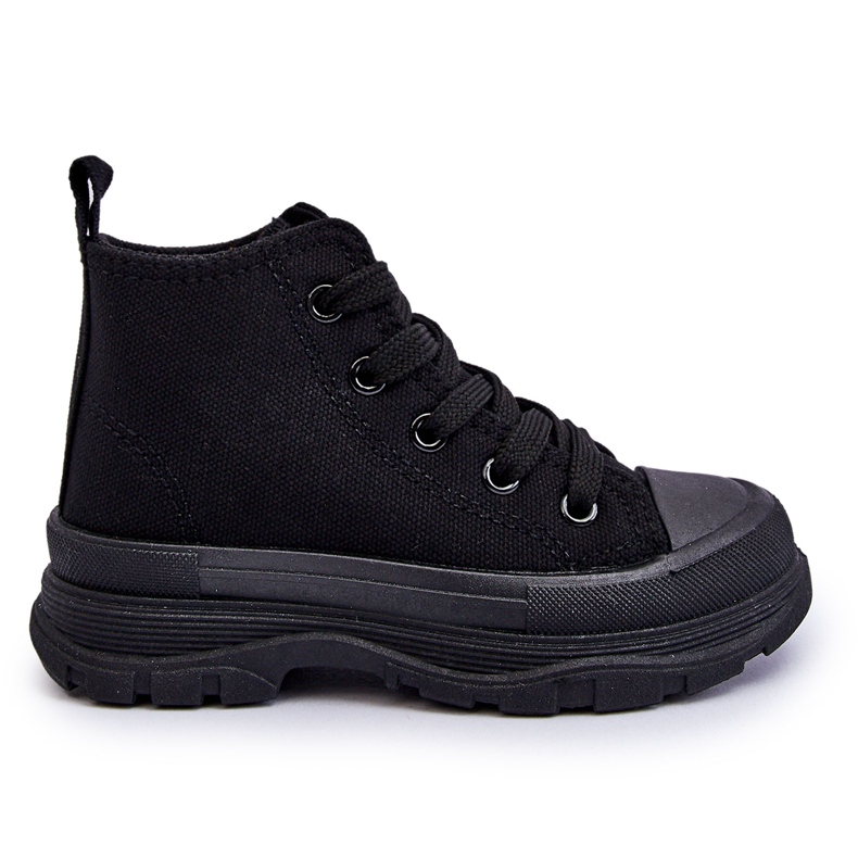 FR1 Deportivas Altas Infantiles Black Freeze negro