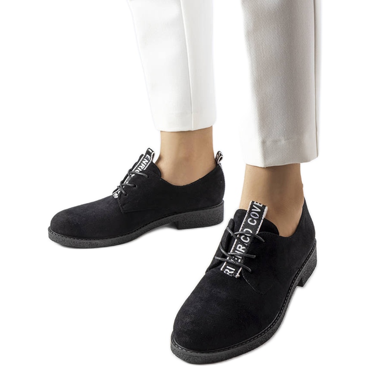 Zapatos negros de ante de Sunderland