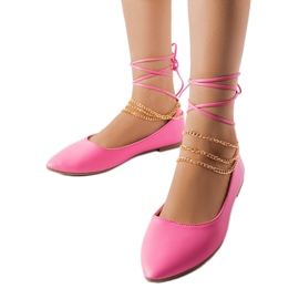 Bailarinas rosas con hebilla decorativa de Donat rosado