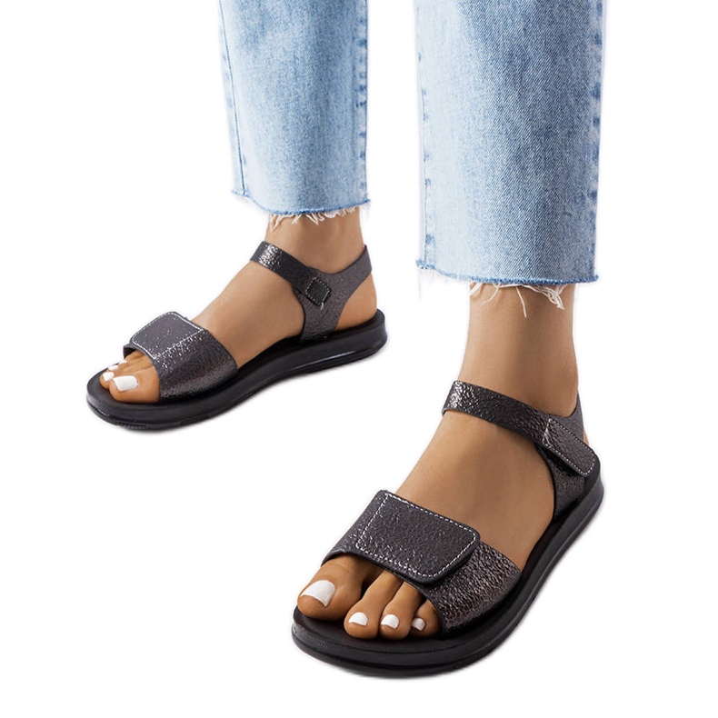 Sandalias negras con parte superior decorativa de Phillip negro