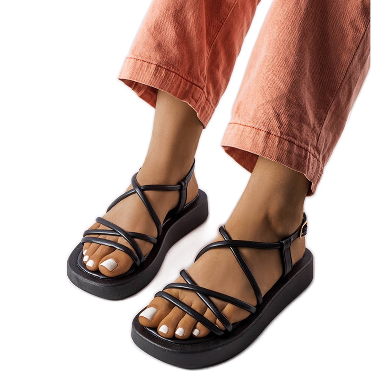 Sandalias de plataforma negras de Brunelle. negro Sandalias de plataforma negras de Brunelle. negro