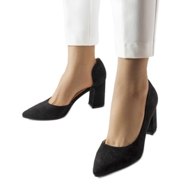 Zapatos de tacón negro Sargent
