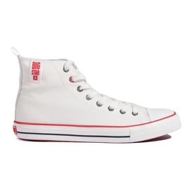 Zapatillas altas de hombre Big Star blancas blanco