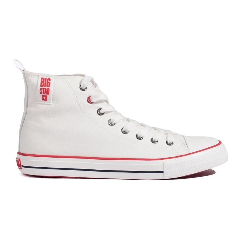 Zapatillas altas de hombre Big Star blancas blanco