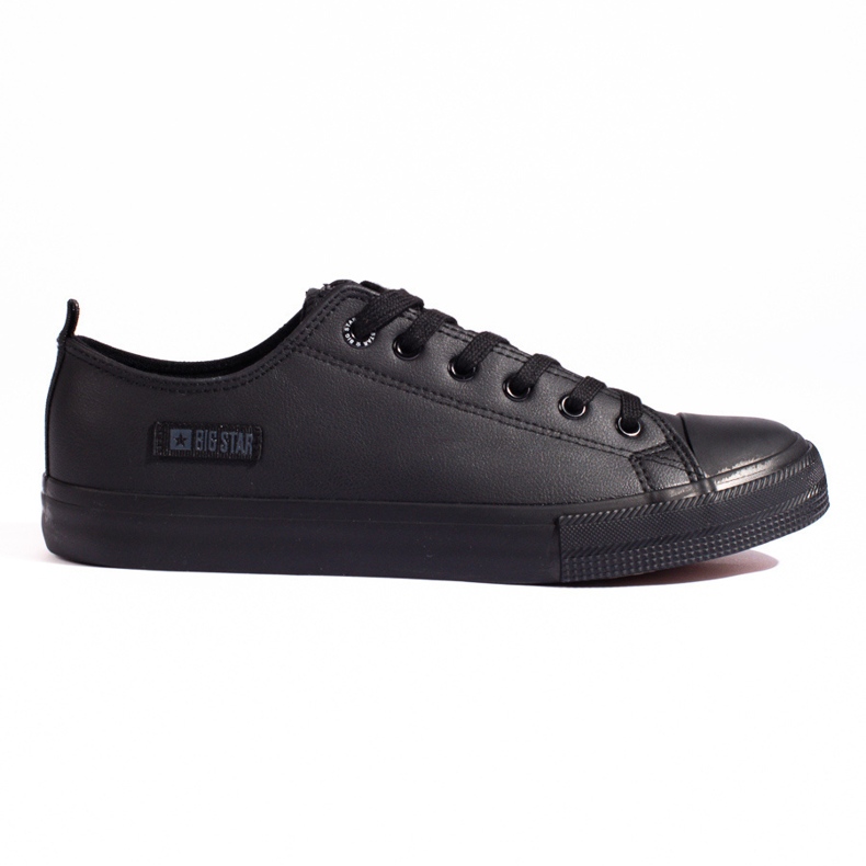 Deportivas negras de hombre fabricadas en piel ecológica Big Star KK174009 negro