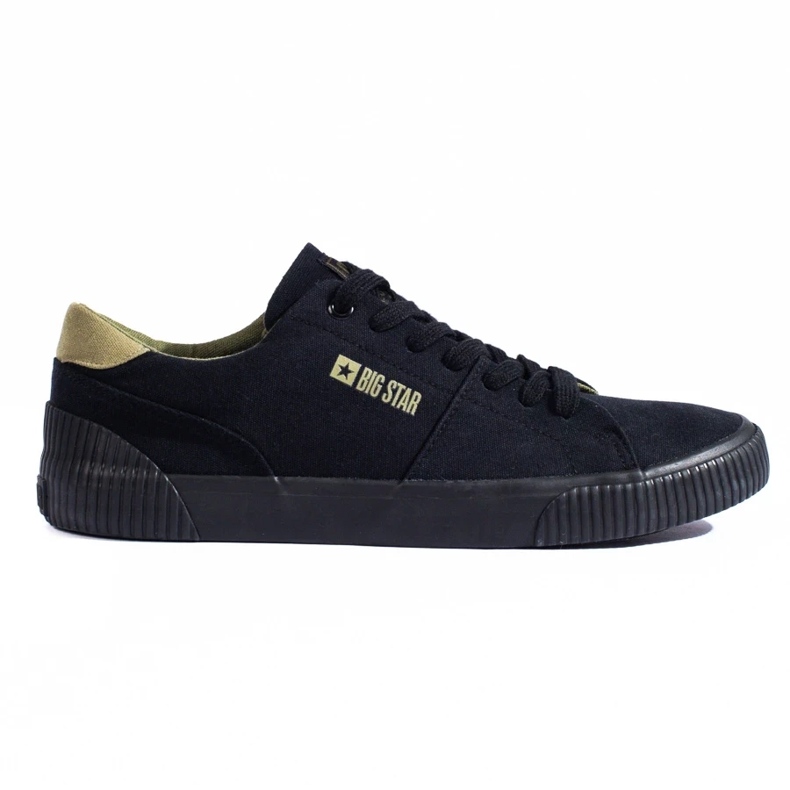 Zapatillas negras de hombre Big Star LL174009 negro