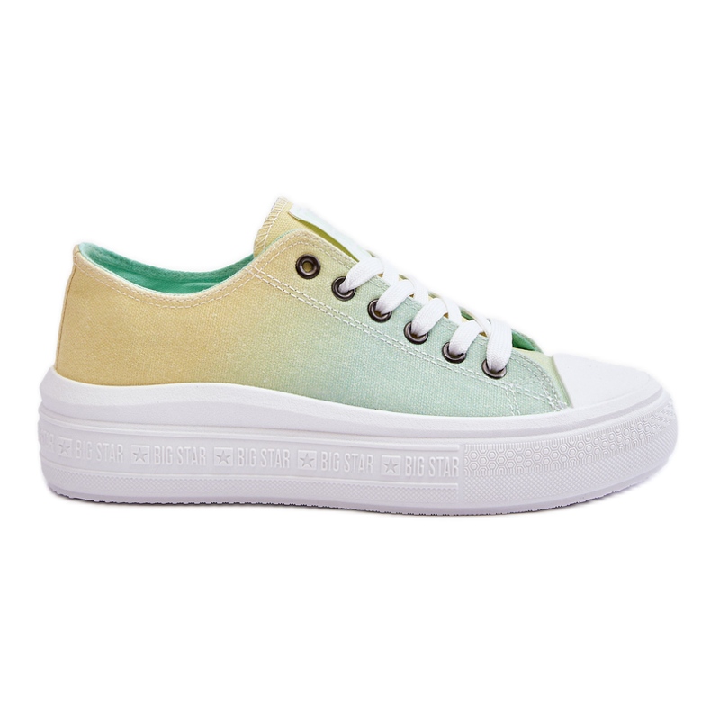 Zapatillas Bajas Plataforma Big Star LL274A186 Amarillo-Verde