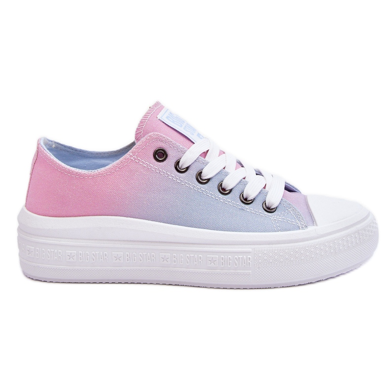 Zapatillas Bajas Plataforma Big Star LL274A187 Rosa y Azul rosado