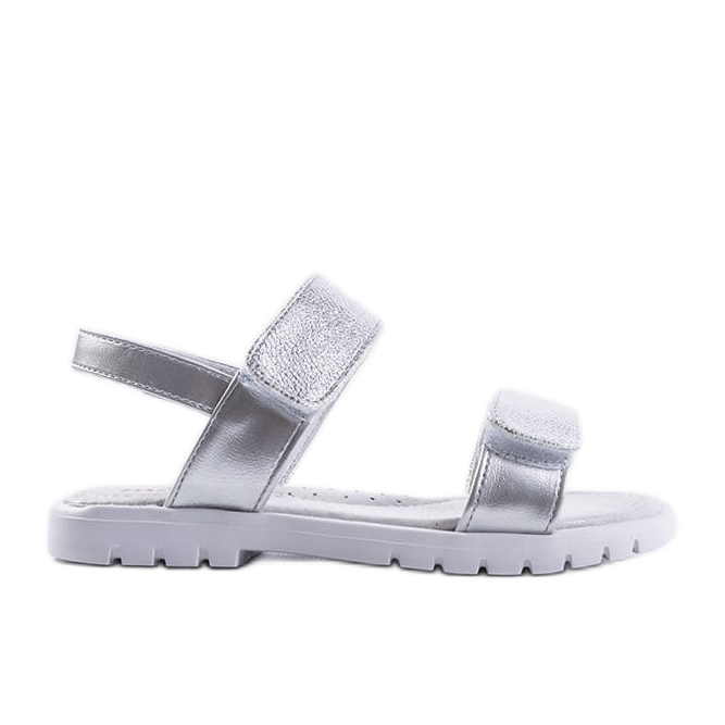 PA1 Elkview Kids Sandalias plateadas plata