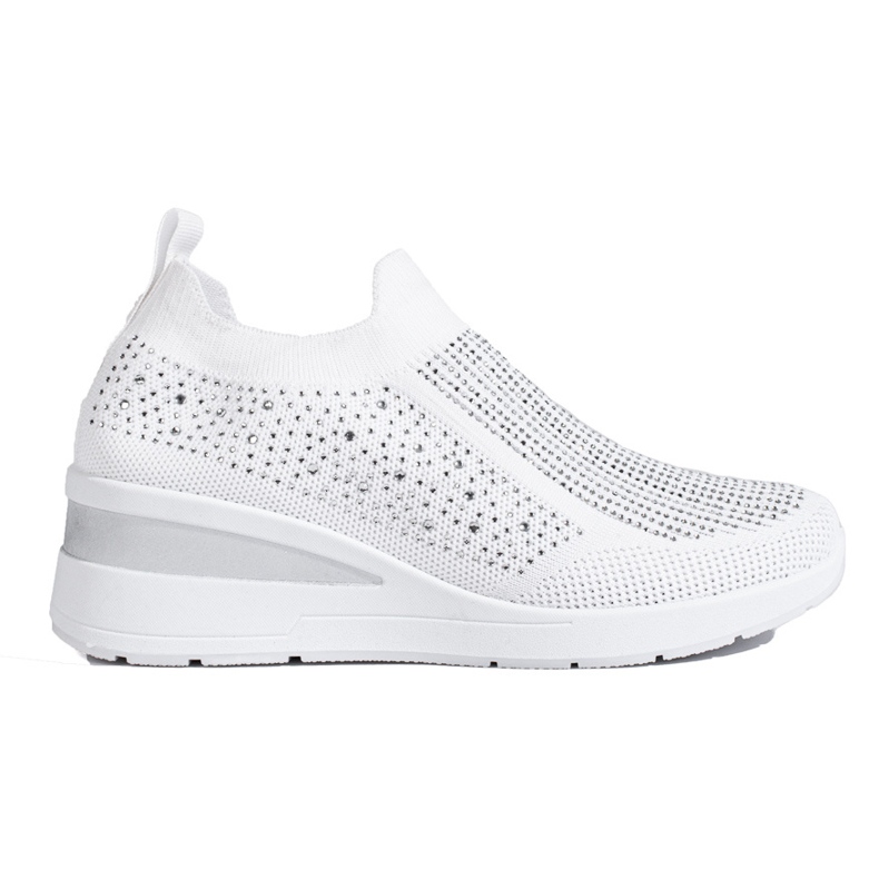 Shelovet Deportivas cuña textil blanco