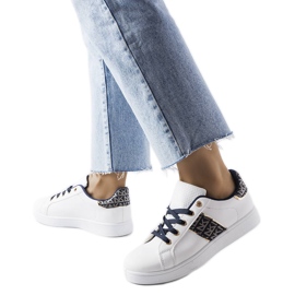 Inna Zapatillas blancas con parte superior decorada de Sauriol blanco