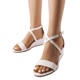 Sandalias cuña blancas Flushing blanco