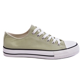 FR1 Zapatillas bajas clásicas para mujer Vegas verde claro