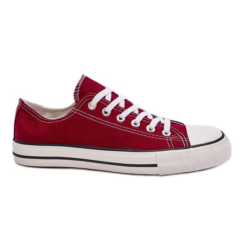 FR1 Zapatillas bajas clásicas de mujer Burdeos Vegas rojo