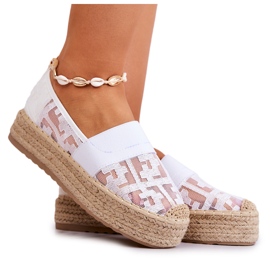 FE1 Alpargatas sin cordones Berkaley de mujer de color blanco FE1 Alpargatas sin cordones Berkaley de mujer de color blanco