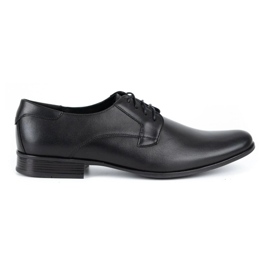 Olivier Zapatos formales de piel para hombre G6 Kb, negro