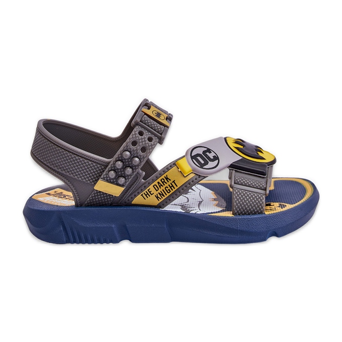 Sandalias Infantiles Batman Grendene Kids JJ385049 Gris