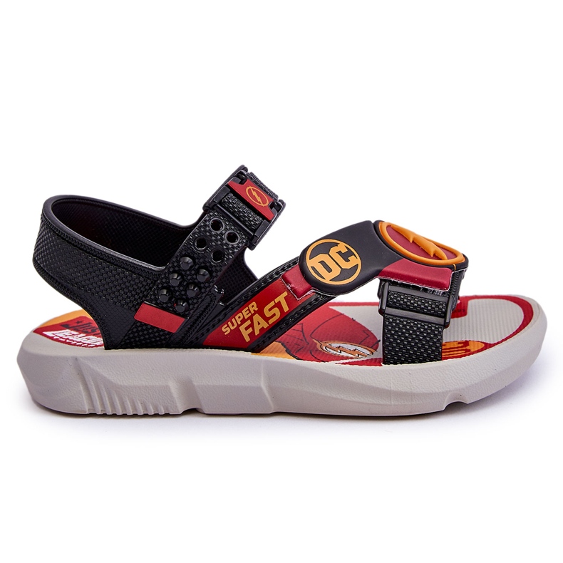 Sandalias Infantiles Flash Grendene Kids JJ385051 Rojo negro