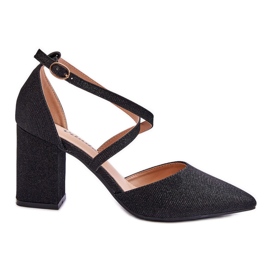 WS1 Bombas brillantes de moda en el talón negro de la galaxia