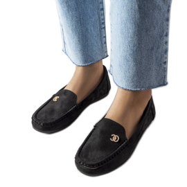 Mocasines negros de mujer de Clardoux
