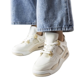Deportivas beige de materiales combinados de Malas