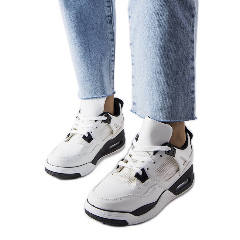 Deportivas blancas de Malas materiales combinados blanco