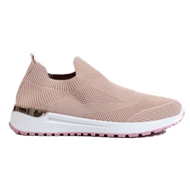 Zapatillas slip-on rosa Shelovet con cuña rosado