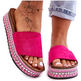 WR1 Zapatillas Mujer Ante Liso Fucsia Hayen rosa