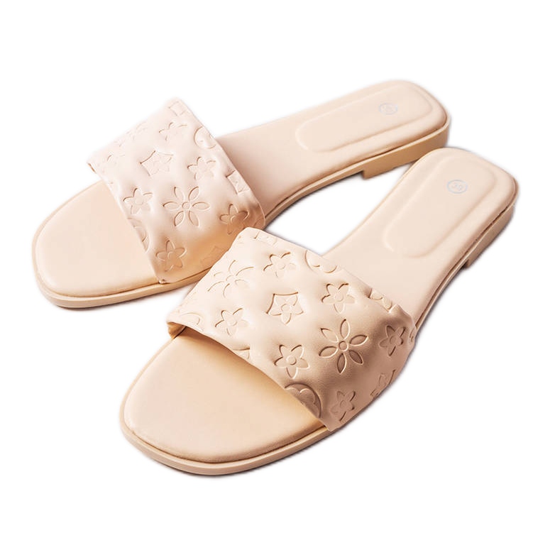 Sandalias planas beige de Amalie