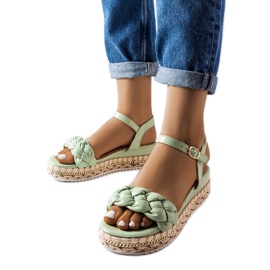 Inna Sandalias Katrin plataforma verde