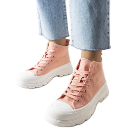 Inna zapatillas altas Saverio rosas