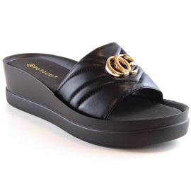 Sandalias cuña Potocki W YQ21001 WOL159A negro