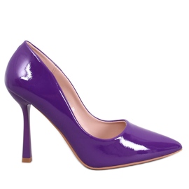 Zapatos de tacón alto lacados Anika Morado para mujer púrpura