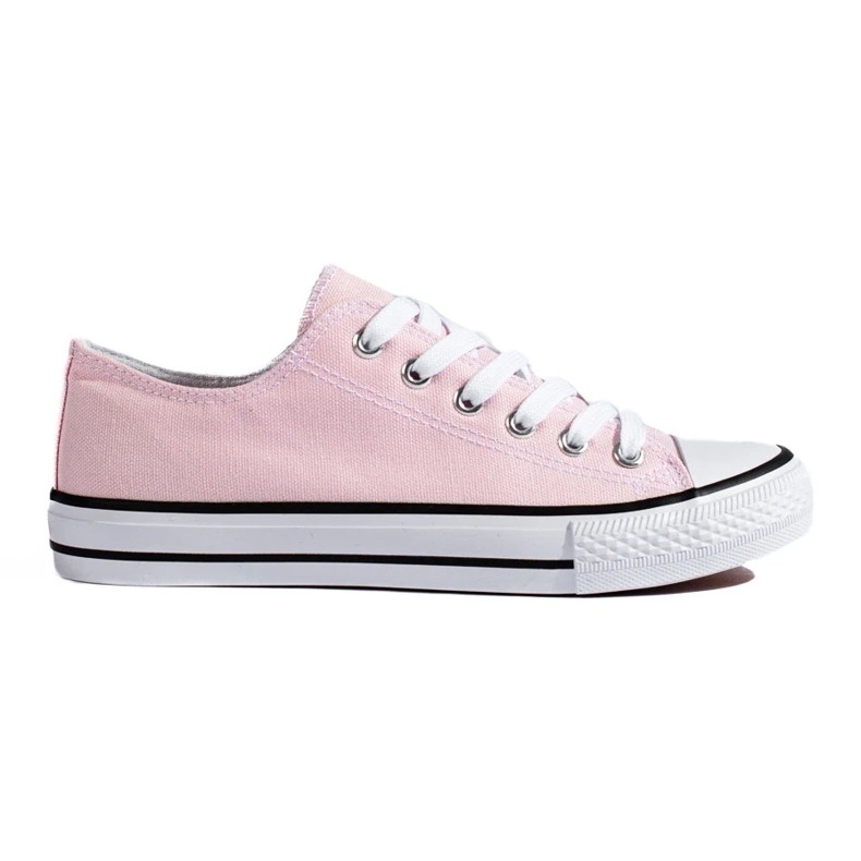 SHELOVET Deportivas bajas Vico rosa para mujer rosado