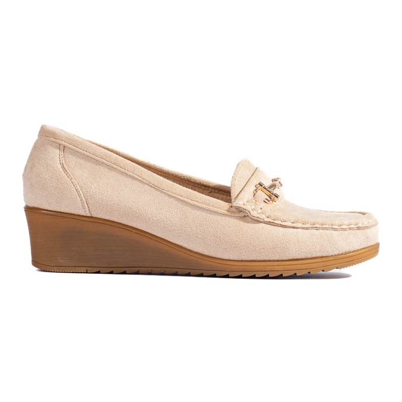 Mocasines mujer cuña ante Shelovet beige