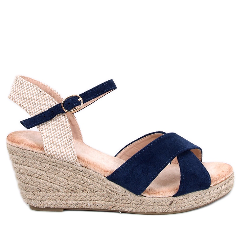 Sandalias cuña alpargata Willa Blue azul