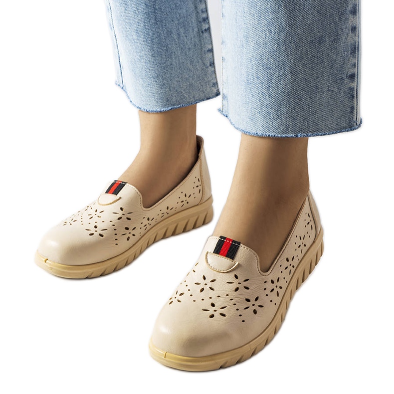 Mocasines ligeros beige de Joli