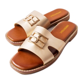 Chanclas Sabrine dorado Chanclas Sabrine dorado