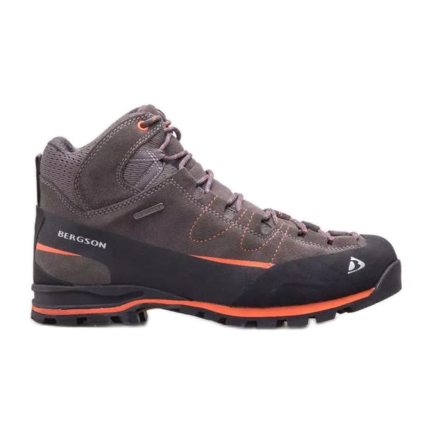 Zapatos de trekking Bergson Tahat 3.0 Mid M Stx Anth/Black marrón