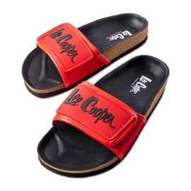 Chanclas de corcho rojo con hebillas de Lee Cooper LCW-22-35-1188L Chanclas de corcho rojo con hebillas de Lee Cooper LCW-22-35-1188L