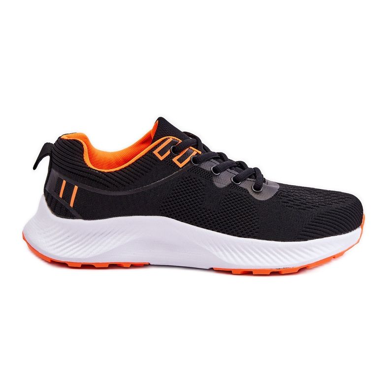WR1 Zapatillas Deportivas Clásicas Mujer Con Cordones Negro-Naranja Darla