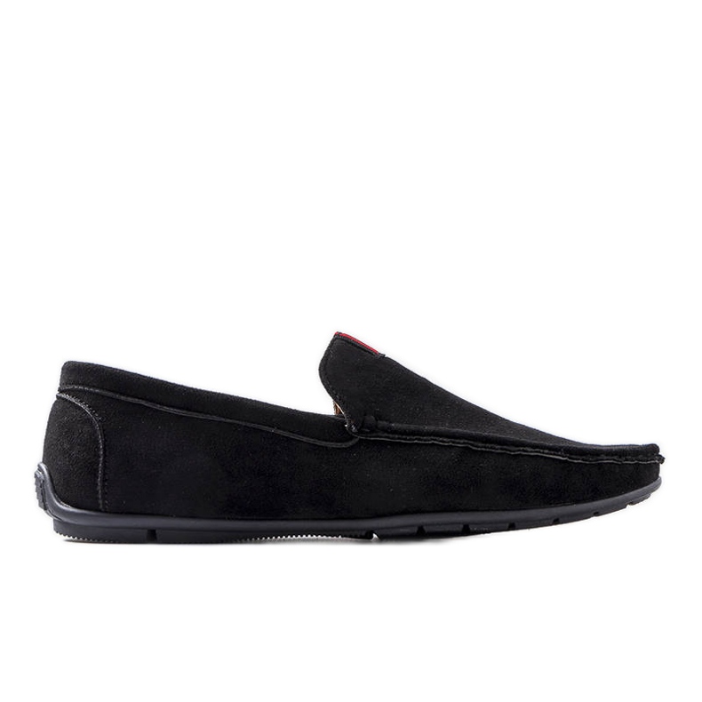 Mocasines de hombre negros con plantilla de piel Vinceza