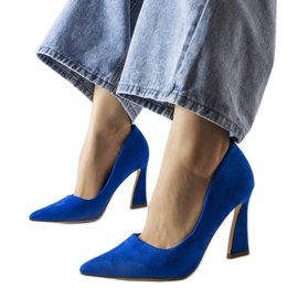 Zapatos de tacón azul de Linda