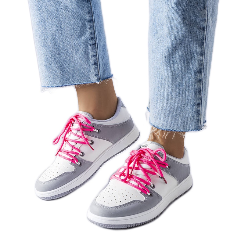 Zapatillas retro blancas Shari blanco