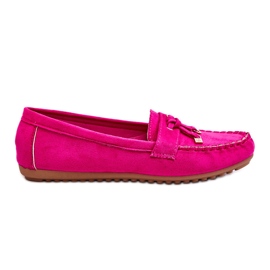 PS1 Mocasín Clásico Ante Fucsia Good Time rosado