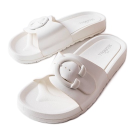Inna Chanclas blancas con hebilla de Généreux blanco